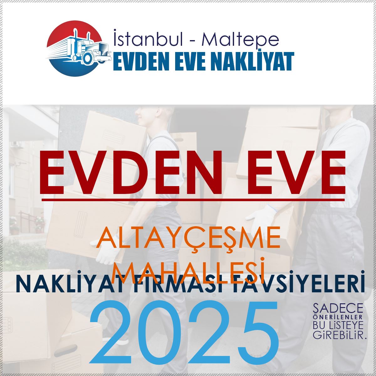 Altayçeşme Evden Eve Nakliyat Firmaları